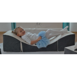 Sofá cama para niños sillón relajante pliable 3 en 1: puf, cama, mesa Sofá cama para niños sillón relajante pliable 3 en 1: puf, cama, mesa